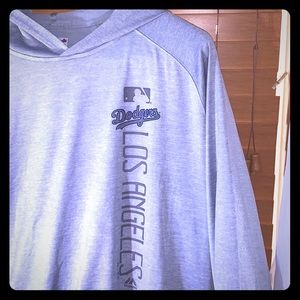 LA dodgers long sleeve hoody T shirt